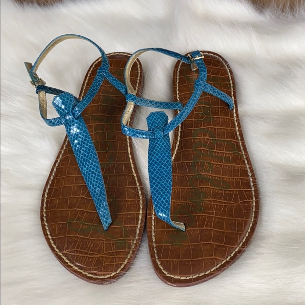 Blue Snakeskin 🐍 Sam Edelman Sandals Sz 8.5